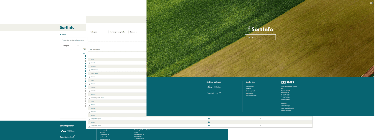 SortInfos webplatform der viser hvilke afgrøder man skal dyrke