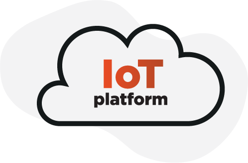 Cloud der repræsenterer en IoT platform