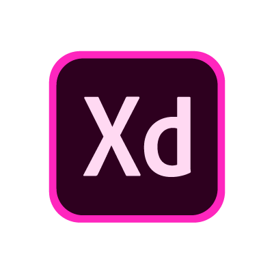 Teknologien Adobe XDs logo virker som et eksternt link til Adobe XD hjemmeside